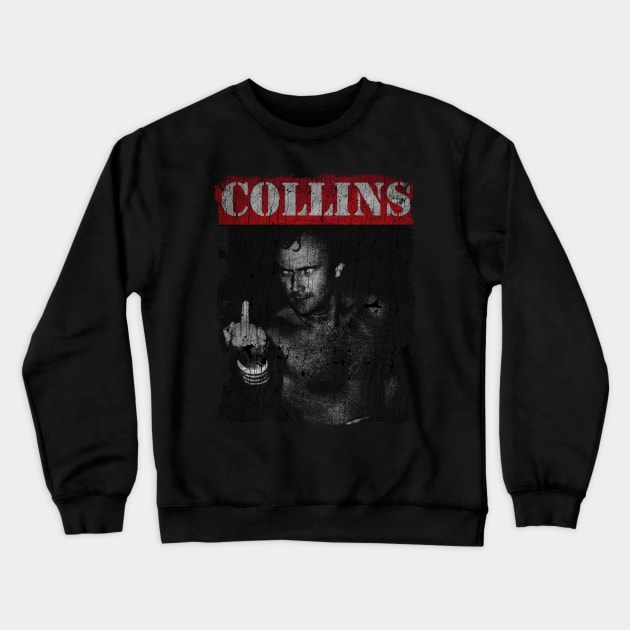 TEXTURE ART - Phil Collins meme Crewneck Sweatshirt by ZiziVintage